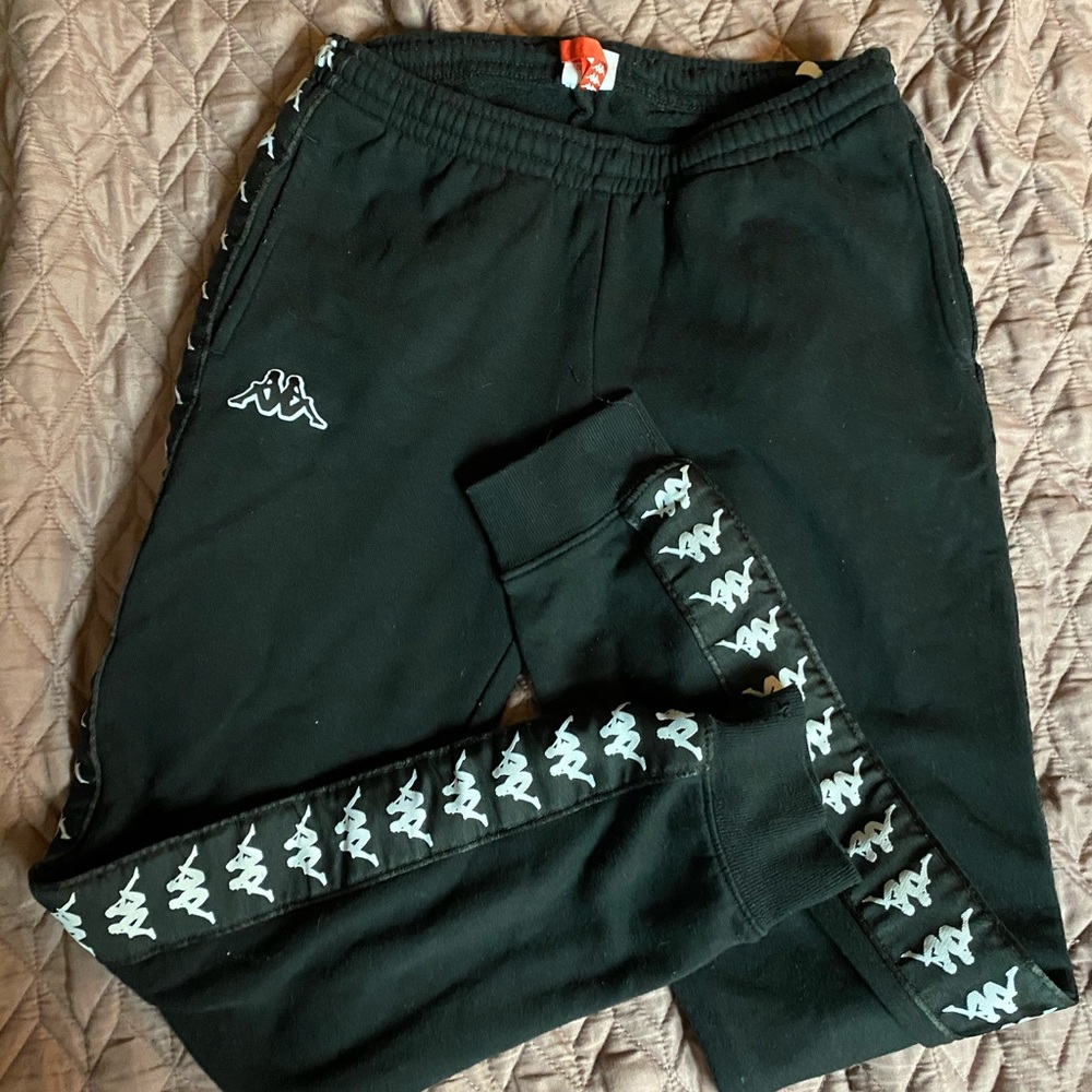 Black Kappa sweatpants